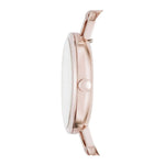 FOSSIL ANNETTE ANALOG QUARTZ ROSE GOLD STAINLESS STEEL ES4356 PINK LEATHER STRAP WOMEN'S WATCH - H2 Hub Watches