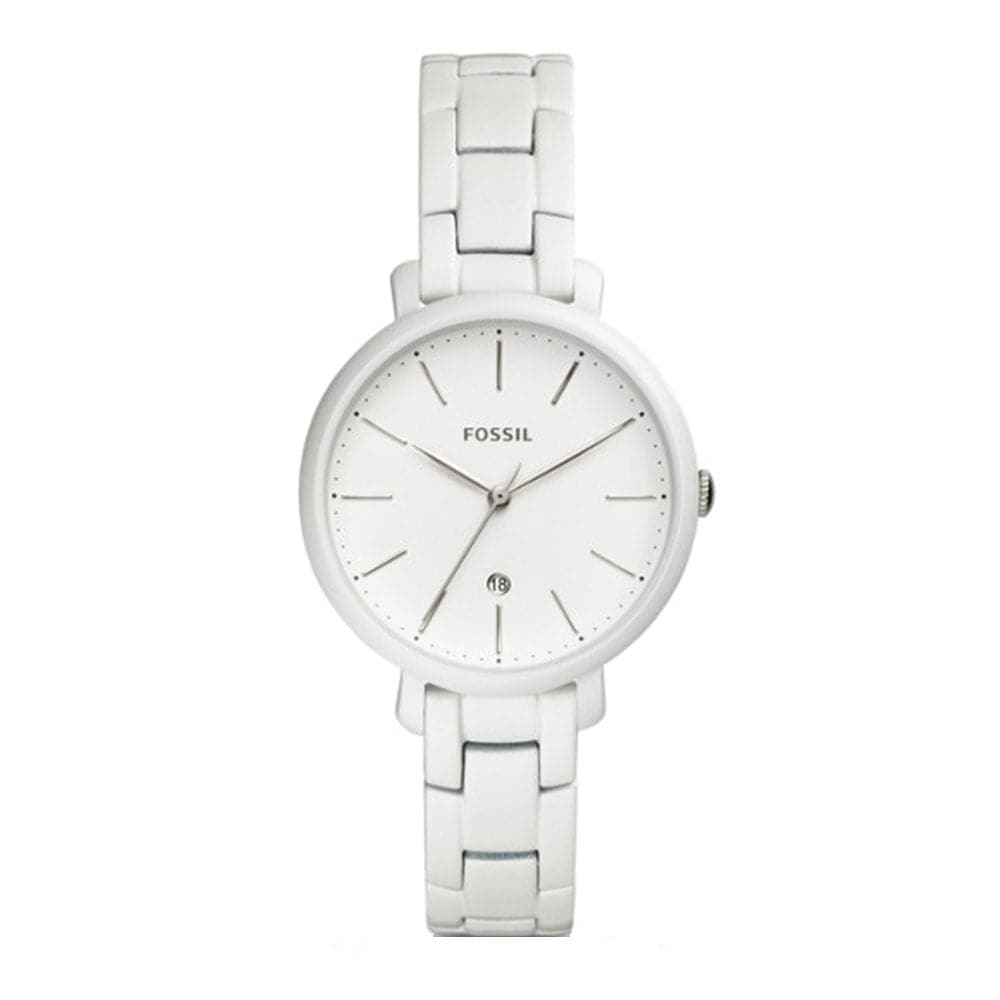 FOSSIL JACQUELINE ANALOG QUARTZ WHITE STAINLESS STEEL ES4397 WOMEN'S WATCH - H2 Hub Watches