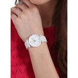 FOSSIL ROUND ANALOG WHITE DIAL WOMEN'S WATCH ES4401