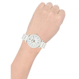 FOSSIL ROUND ANALOG WHITE DIAL WOMEN'S WATCH ES4401