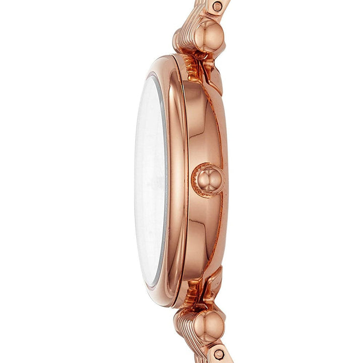 FOSSIL CARLIE MINI ANALOG QUARTZ ROSE GOLD STAINLESS STEEL ES4429 WOMEN'S WATCH - H2 Hub Watches