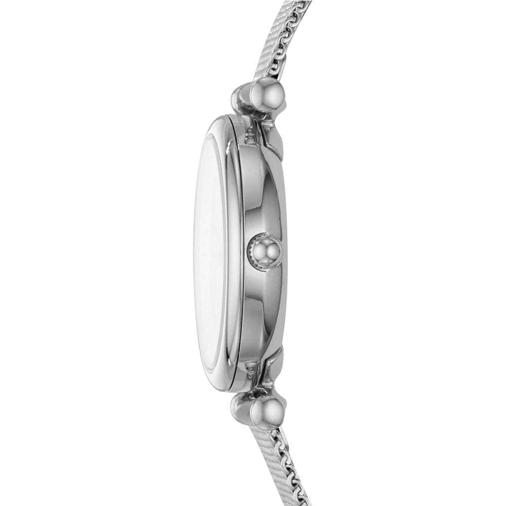 FOSSIL CARLIE MINI ANALOG QUARTZ SILVER STAINLESS STEEL ES4432 WOMEN'S WATCH - H2 Hub Watches