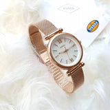 FOSSIL CARLIE MINI ROSE GOLD STAINLESS STEEL ES4433 WOMEN'S WATCH