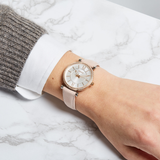 FOSSIL CARLIE ES4484 BLUSH LEATHER WOMEN WATCH