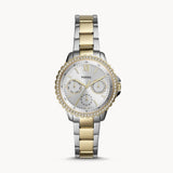 FOSSIL IZZY MULTIFUNCTION TWO TONE STAINLESS STEEL WOMEN'S WATCH ES4784
