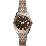FOSSIL ES4821 SCARLETTE MINI THREE HANDS TWO-TONE STAINLESS STEEL WOMEN'S WATCH