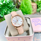 FOSSIL ES4823 PINK LEATHER WOMEN WATCH