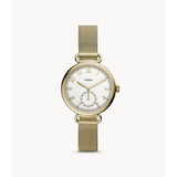 FOSSIL ES4887 JOSEY THREE-HAND GOLD TONE STAINLESS STEEL MESH WOMEN'S WATCH