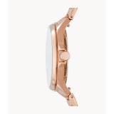 FOSSIL ES4926 CRYSTAL SADIE CHRONOGRAPH ROSE GOLD STAINLESS STEEL BRACELET WOMEN'S WATCH