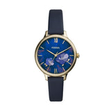 FOSSIL ES4939 Winnie Three-Hand Navy Leather Women's Watch