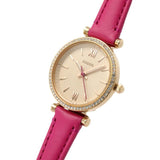 FOSSIL CARLIE MINI ES5006 PINK LEATHER WOMEN'S WATCH