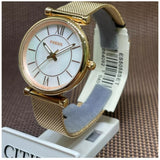 FOSSIL FES5058SET CARLIE STAINLESS STEEL MESH BAND WOMEN'S WATCH
