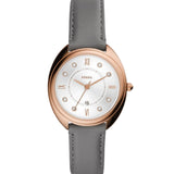 FOSSIL GABBY QUARTZ CRYSTAL WHITE DIAL LADIES WATCH ES5073