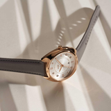 FOSSIL GABBY QUARTZ CRYSTAL WHITE DIAL LADIES WATCH ES5073