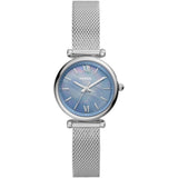 FOSSIL CARLIE MINI ES5083 STAINLESS STEEL MESH STRAP WOMEN'S WATCH
