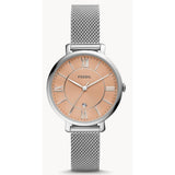 FOSSIL ES5089 SILVER STAINLESS STEEL WOMENS WATCH