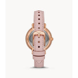 FOSSIL JACQUELINE ES5092 SOLAR PINK LEATHER WOMEN'S WATCH