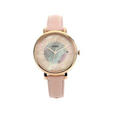 FOSSIL JACQUELINE ES5092 SOLAR PINK LEATHER WOMEN'S WATCH