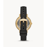 FOSSIL ES5093 BLACK LEATHER STRAP WOMENS WATCH
