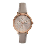 FOSSIL JACQUELINE ES5097 GRAY LEATHER WOMEN'S WATCH