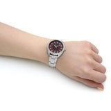 FOSSIL GABBY ES5126 RED DIAL STAINLESS STEEL WOMEN'S WATCH
