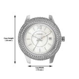 FOSSIL STELLA THREE-HAND DATE STAINLESS STEEL WOMEN'S WATCH ES5137