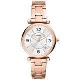 FOSSIL CARLIE ES5158 ROSE GOLD STAINLESS STEEL WOMEN WATCH