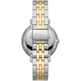 Fossil Jacqueline White Dial With Two-Tone Stainless Steel Strap Women Watch ES5166P