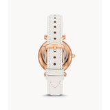 FOSSIL ES5187 WHTE LEATHER CASUAL WOMENS WATCH