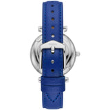 FOSSIL ES5188 CARLIE TWO-HAND BLUE ECO LEATHER WOMEN'S WATCH