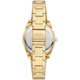 Fossil Scarlette Silver Dial Gold Stainless Steel Strap Women Watch ES5199