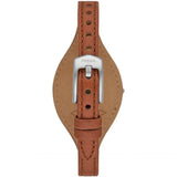 Fossil White Dial With Brown Leather Strap Women Watch ES5214