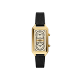 FOSSIL ES5227 BLACK LEATHER WOMEN WATCH