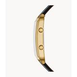 FOSSIL ES5227 BLACK LEATHER WOMEN WATCH