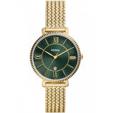 Fossil Green Dial Milanes Stainless Steel Strap  Women Watch ES5242