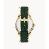 Fossil Chronograph Green Dial and Leather Strap Women Watch ES5243