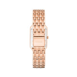 Fossil White Dial Rose Gold Stainless Steel Strap Women Watch ES5271