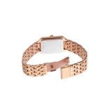 Fossil White Dial Rose Gold Stainless Steel Strap Women Watch ES5271