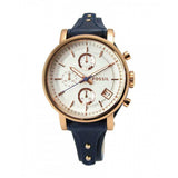 ORIGINAL BOYFRIEND CHRONOGRAPH NAVY LEATHER ES3838 MEN’S WATCH