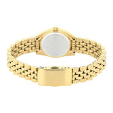 CITIZEN EU6062-50D GOLD CRYTAL CASE STAINLESS STEEL STRAP WOMEN'S WATCH