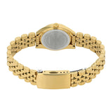 CITIZEN EU6062-50P GOLD DIAL CRYTAL CASE GOLD STAINLESS STEEL BRACELET STRAP WOMEN'S WATCH