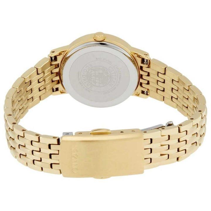 CITIZEN EW1582-54A ECO-DRIVE GOLD STAINLESS STEEL WOMEN'S WATCH - H2 Hub Watches