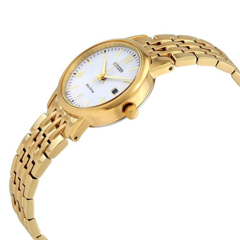 CITIZEN EW1582-54A ECO-DRIVE GOLD STAINLESS STEEL WOMEN'S WATCH - H2 Hub Watches