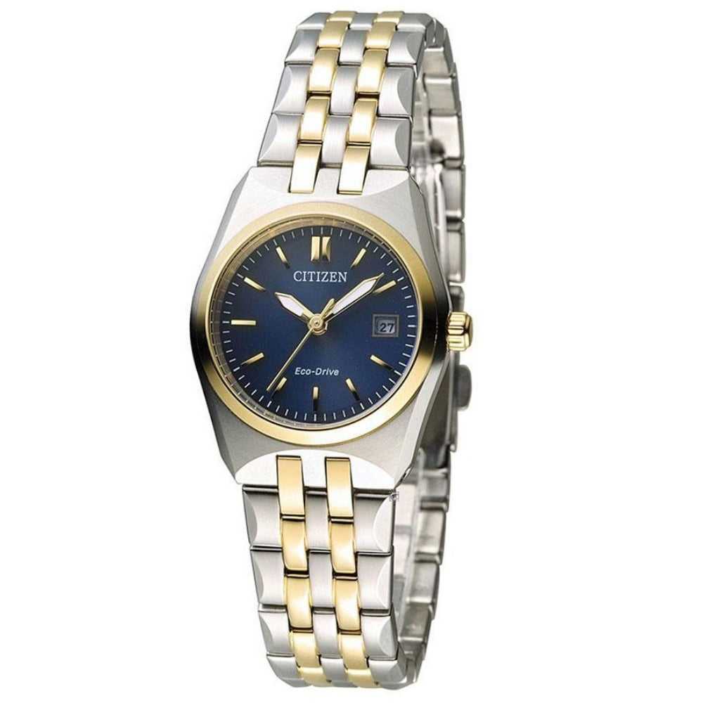 CITIZEN EW2294-61L ECO-DRIVE TWO TONE STAINLESS STEEL WOMEN'S WATCH - H2 Hub Watches