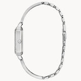 Citizen Eco-Drive Silver Dial Two-Tone Stainless Steel Women Watch EW2299-50A