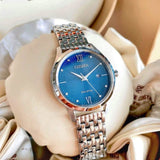 CITIZEN EW2530-87L ECO-DRIVE BLUE DIAL STAINLESS STEEL WOMEN'S WATCH