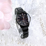 Citizen Eco Drive Black Dial And Stainless Steel Strap Women Watch EW2595-81E