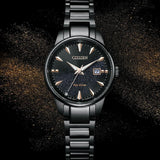 Citizen Eco Drive Black Dial And Stainless Steel Strap Women Watch EW2595-81E