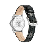 CITIZEN EW3260-17A ECO-DRIVE WHITE DIAL BLACK LEATHER STRAP WOMEN'S WATCH