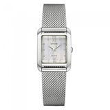CITIZEN ECO-DRIVE SILVER STAINLESS STEEL WOMEN WATCH EW5590-62A